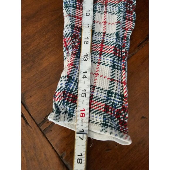 Victoria's Secret waffle thermal Large plaid xmas cotton sleepwear - Picture 7 of 8